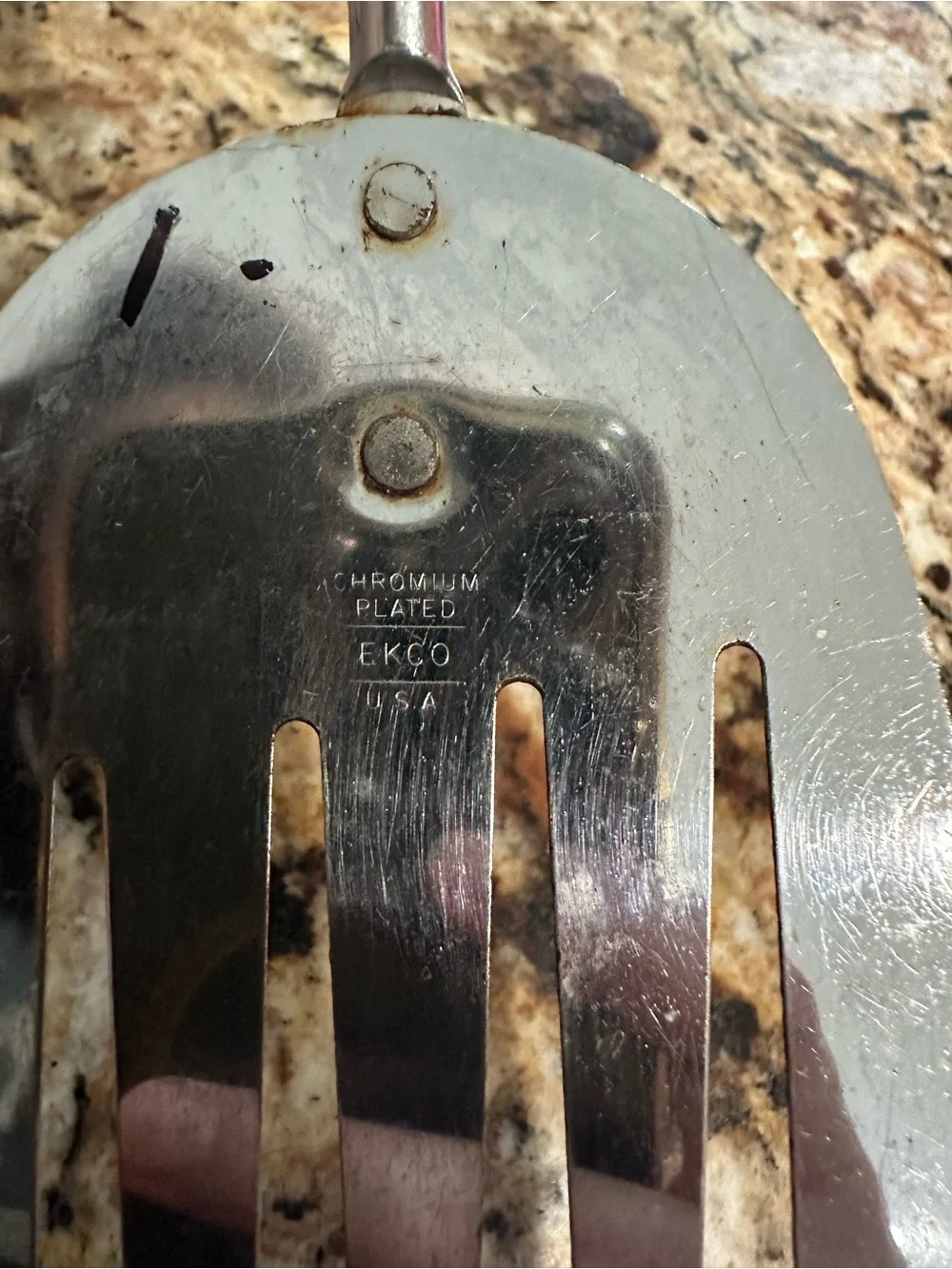 EKCO Chromium Slotted Spatula